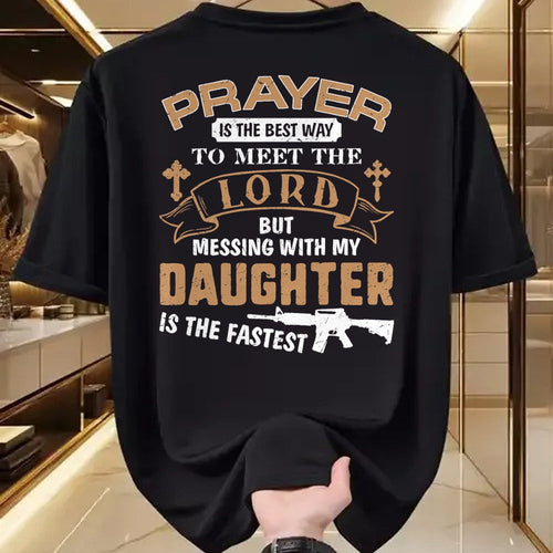 Gift for Dad Shirt, Funny Dad Unisex T-Shirt/Hoodie/Sweatshirt HLT00 – Father Day Funny For Proud Daddy Dad If You Mess My Daughter T-Shirt