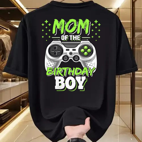 Gift for Mom Shirt, Funny Mom Unisex T-Shirt/Hoodie/Sweatshirt HLT00 - Mom of the Birthday Boy Matching Video Gamer Birthday Party T-Shirt