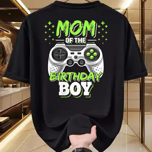Gift for Mom Shirt, Funny Mom Unisex T-Shirt/Hoodie/Sweatshirt HLT00 - Mom of the Birthday Boy Matching Video Gamer Birthday Party T-Shirt