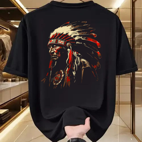 Native American T-Shirts, Vintage Native American Unisex T-Shirt/Hoodie/Sweatshirt HLT00 - Retro Native American Indian Headdress Vintage Men Graphic