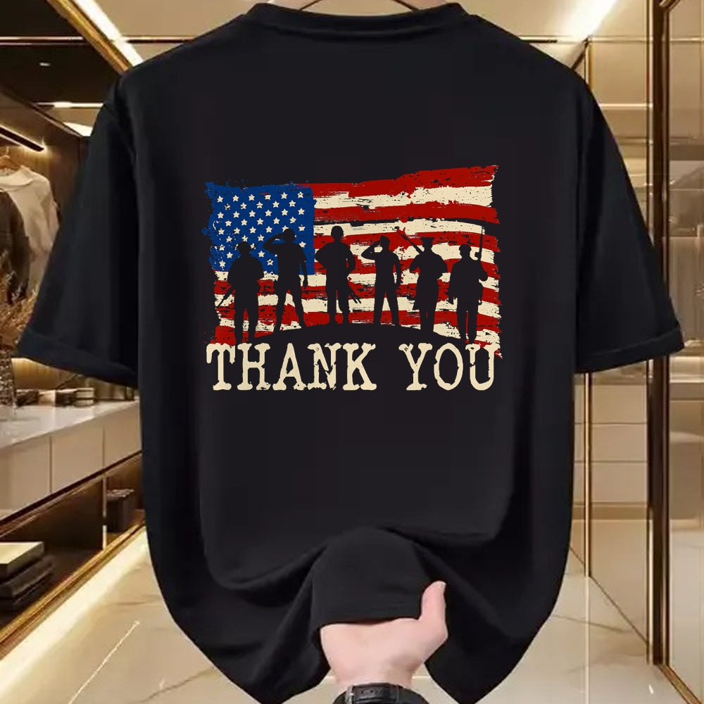 Proud Veteran Shirt, Funny Veteran UnisexT-Shirt/Hoodie/Sweatshirt HLT00 - American Flag Thank You Veterans Proud Veteran T-Shirt