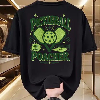 Funny Pickleball Shirt, Pickleball Lover Unisex T-Shirt/Hoodie/Sweatshirt HLT00 - Pickleball Poacher Premium Tri-Blend T-Shirt