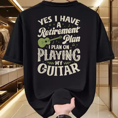 Guitar Lover Shirt, Funny Guitar UnisexT-Shirt/Hoodie/Sweatshirt HLT00 - Guitarists Have A Retirement Plan On Playing Guitar Music T-Shirt