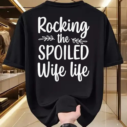 Best Wife Shirt, Wife and Husband Unisex T-Shirt/Hoodie/Sweatshirt HLT00 - Gift for wife T shirt, spoiled wife   Funny Spoiled Wife Art For Women Girls Husband Spoiled Wife Pr (20)