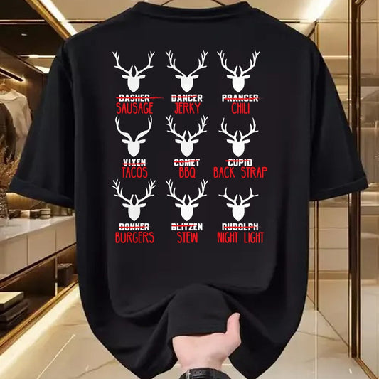 Funny Hunting Shirt, Gift For Hunting Lover Unisex T-Shirt/Hoodie/Sweatshirt HLT00 - Funny Christmas Deer Hunters All of Santa_s Reindeer Design T-Shirt