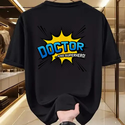 Best Doctor Shirt, Funny Doctor UnisexT-Shirt/Hoodie/Sweatshirt HLT00 - Doctor & Superhero - Comic Book Style T-Shirt