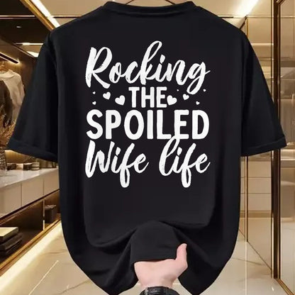 Best Wife Shirt, Wife and Husband Unisex T-Shirt/Hoodie/Sweatshirt HLT00 - Gift for wife T shirt, spoiled wife   Funny Spoiled Wife Art For Women Girls Husband Spoiled Wife Pr (17)