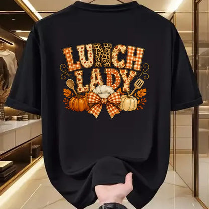 Best Thanksgiving Family Shirt , Funny Thanksgiving UnisexT-Shirt/Hoodie/Sweatshirt HLT00 - Lunch Lady Fall Thanksgiving Pumpkins Leaves Soups Thankful T-Shirt