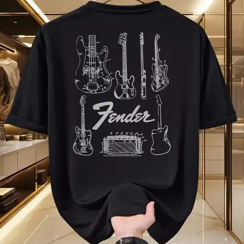 Guitar Lover Shirt, Funny Guitar UnisexT-Shirt/Hoodie/Sweatshirt HLT00 - Fender Guitars & Amp Logo T-Shirt