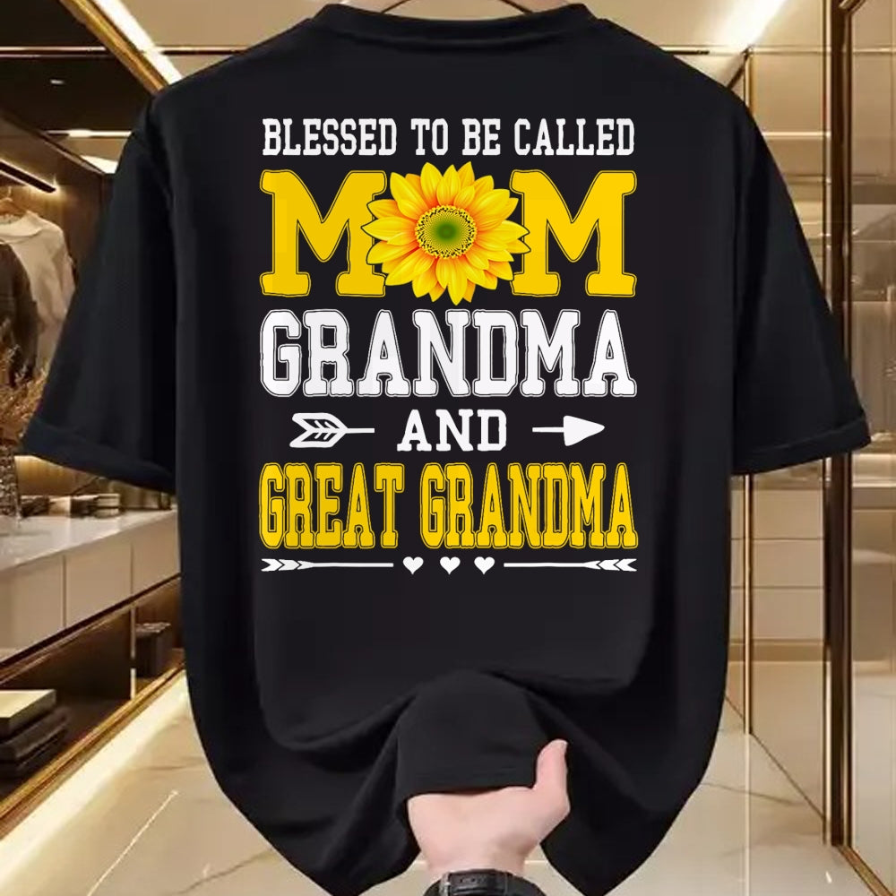 Best Grandma Shirt, Proud Grandma Unisex T-Shirt/Hoodie/Sweatshirt HLT00 - Blessed To Be Called Mom Grandma Great Grandma Mother's Day T-Shirt