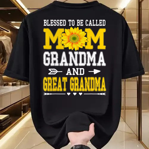 Best Grandma Shirt, Proud Grandma Unisex T-Shirt/Hoodie/Sweatshirt HLT00 - Blessed To Be Called Mom Grandma Great Grandma Mother's Day T-Shirt