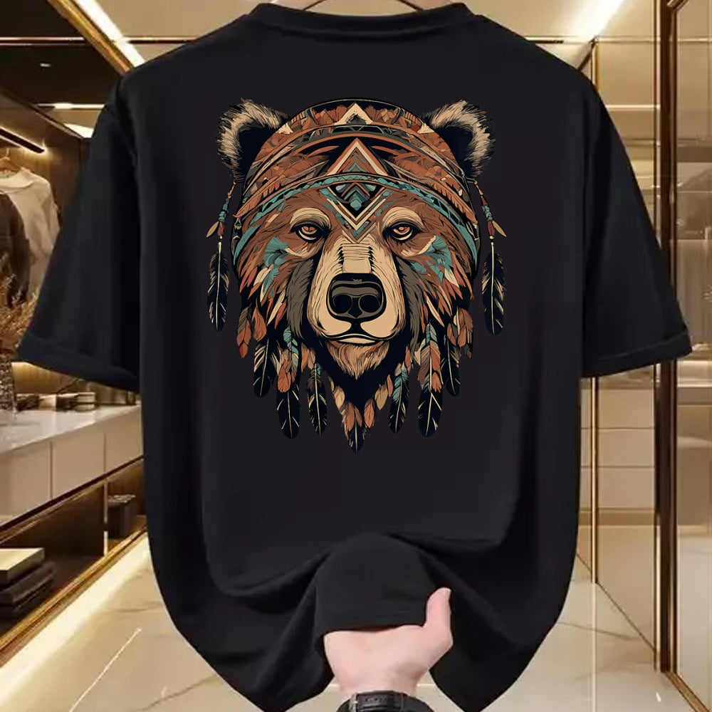 Native American T-Shirts, Vintage Native American Unisex T-Shirt/Hoodie/Sweatshirt HLT00 - Native American Bear Artwork
