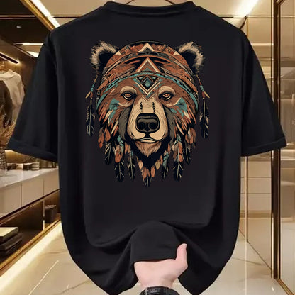 Native American T-Shirts, Vintage Native American Unisex T-Shirt/Hoodie/Sweatshirt HLT00 - Native American Bear Artwork