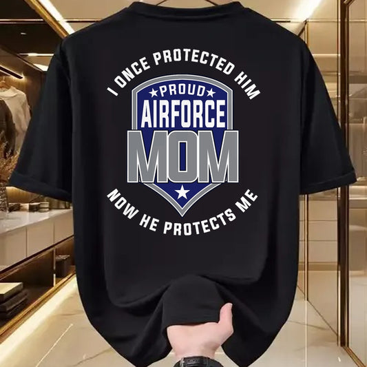 Gift for Mom Shirt, Funny Mom Unisex T-Shirt/Hoodie/Sweatshirt HLT00 - Proud Airforce mom Protect Sons T-Shirts T-Shirt