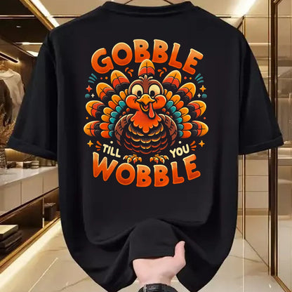 Best Thanksgiving Family Shirt , Funny Thanksgiving UnisexT-Shirt/Hoodie/Sweatshirt HLT00 - Thanksgiving Shirt for Men Women Kids Gobble Till You Wobble T-Shirt