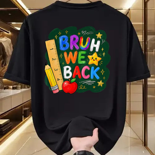 Best Student Shirt, Funny Back To School UnisexT-Shirt/Hoodie/Sweatshirt HLT00 - Bruh We Back Funny Teachers Kids Back to School First Day T-Shirt