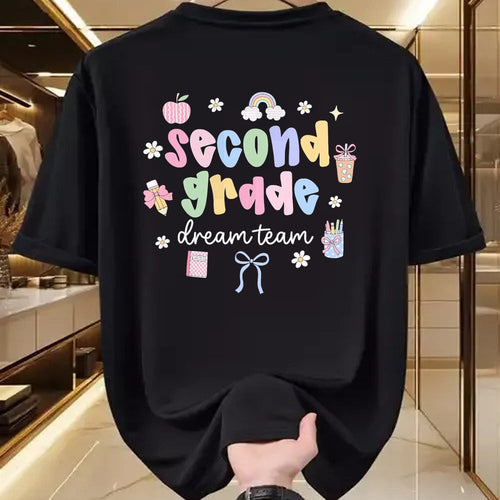 Best Student Shirt, Funny Back To School UnisexT-Shirt/Hoodie/Sweatshirt HLT00 - Second Grade Dream Team Back To School 2nd Grade Teacher T-Shirt