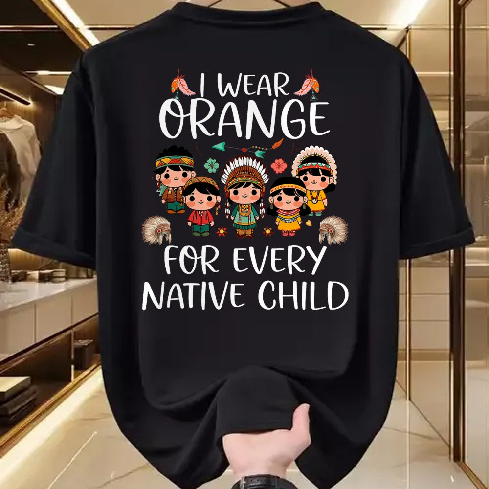 Native American T-Shirts, Vintage Native American Unisex T-Shirt/Hoodie/Sweatshirt HLT00 - Wear orange for every American native Indian children