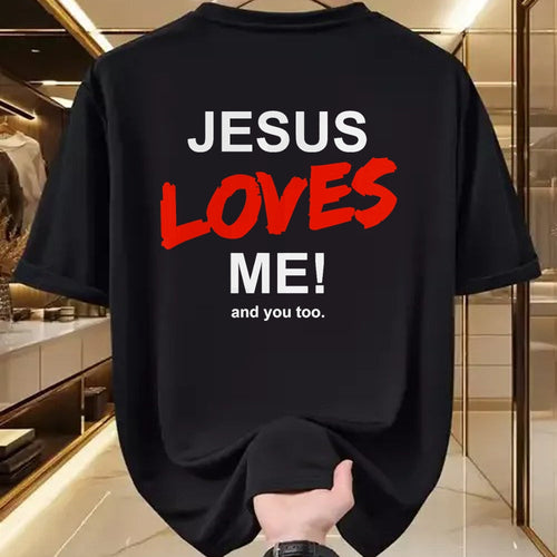 Christian Tee, Christian Faith Unisex T-Shirt/Hoodie/Sweatshirt HLT00 - Jesus Loves Me - And You Too For Faith Christian Religion T-Shirt
