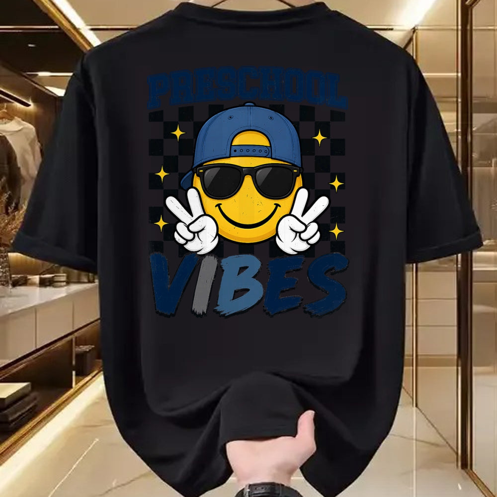 Best Student Shirt, Funny Back To School UnisexT-Shirt/Hoodie/Sweatshirt HLT00 - Retro Preschool Vibes Back to School Boys Kids T-Shirt