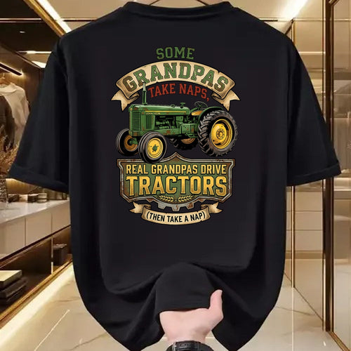 Best Farmer Life Shirt, Funny Farmer UnisexT-Shirt/Hoodie/Sweatshirt HLT00 - Farmer Some Grandpas Take Naps Cool Grandpas Drive Tractor T-Shirt (2)