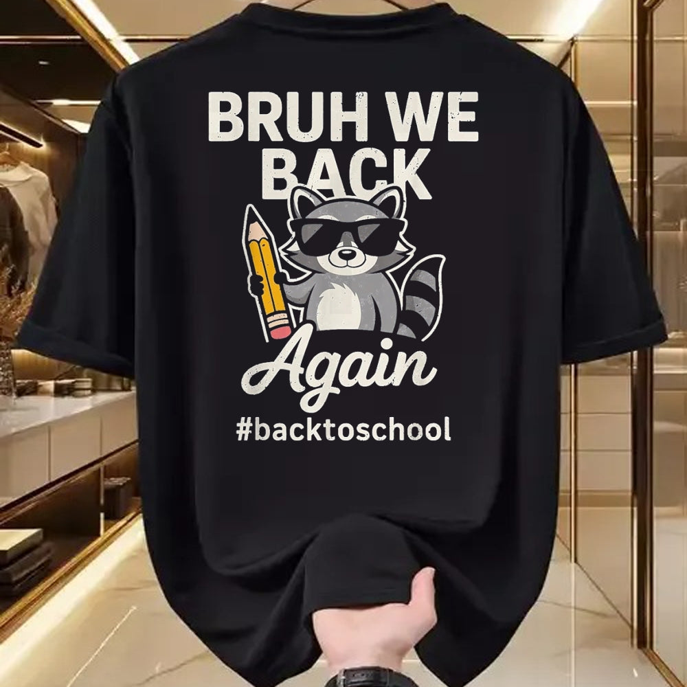 Best Student Shirt, Funny Back To School UnisexT-Shirt/Hoodie/Sweatshirt HLT00 - Bruh We Back First Day of School Teacher Back to School Boys T-Shirt, Youth, Navy Blue, Medium