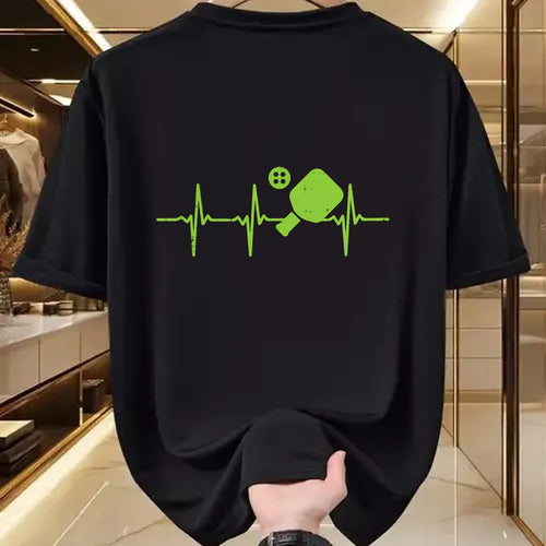 Funny Pickleball Shirt, Pickleball Lover Unisex T-Shirt/Hoodie/Sweatshirt HLT00 - Pickleball Heartbeat Funny Pickle Ball Sports Men Women Kids T-Shirt