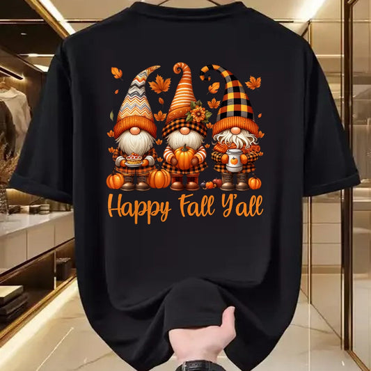 Best Thanksgiving Family Shirt , Funny Thanksgiving UnisexT-Shirt/Hoodie/Sweatshirt HLT00 - Happy Fall Y'all Gnome Pumpkin Autumn Thanksgiving Men Women T-Shirt