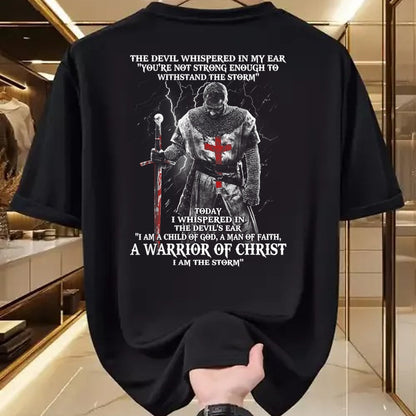 Christian Tee, Christian Faith Unisex T-Shirt/Hoodie/Sweatshirt HLT00 -  A Warrior of christ Tshirt T-Shirt