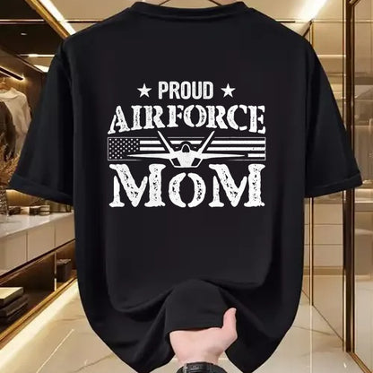Gift for Mom Shirt, Funny Mom Unisex T-Shirt/Hoodie/Sweatshirt HLT00 - Proud Air Force Mom - Airforce Gifts - July 4th Mothers Day T-Shirt