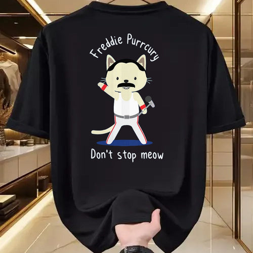 Cat Love Shirt, Funny Cat Lover Gift UnisexT-Shirt/Hoodie/Sweatshirt HLT00 - Don_t Stop Meow Freddie Purrcury Tshirt Gift for Women Men T-Shirt