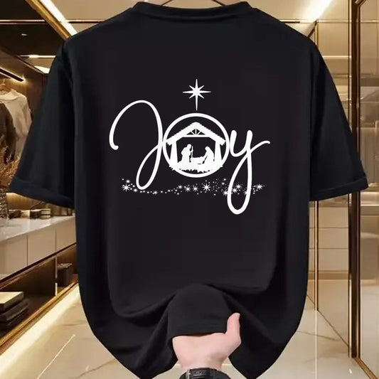 Christian Tee, Christian Faith Unisex T-Shirt/Hoodie/Sweatshirt HLT00 - Christian Christmas Joy Jesus Nativity Scene Faith Gift Long Sleeve T-Shirt
