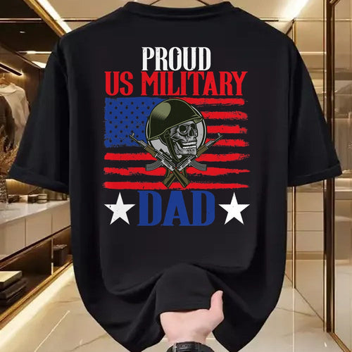 Gift for Dad Shirt, Funny Dad Unisex T-Shirt/Hoodie/Sweatshirt HLT00 – Mens Proud US Military Dad Proud Army Dad Father_s Day Gift T-Shirt