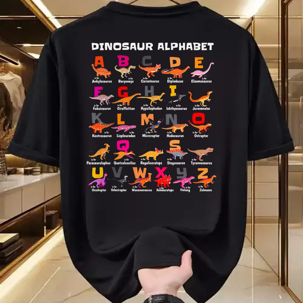 Best Dinosaur Lover Shirt, Funny Dinosaur UnisexT-Shirt/Hoodie/Sweatshirt HLT00 - Types of Dinosaurs Alphabet A-Z ABC Dino Identification T-Shirt (3)