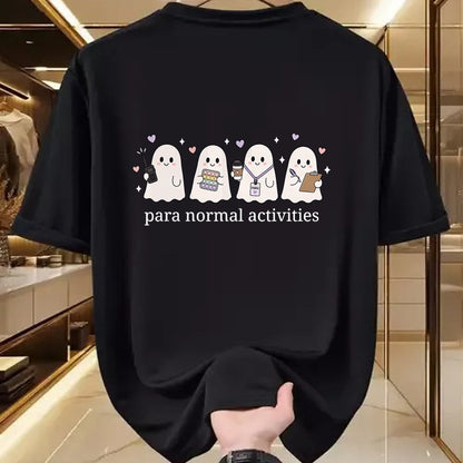 Best Teacher Shirt, Funny Teacher UnisexT-Shirt/Hoodie/Sweatshirt HLT00 - Ghost Cute para Normal Activities SPED Teachers Halloween T-Shirt