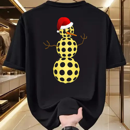 Funny Pickleball Shirt, Pickleball Lover Unisex T-Shirt/Hoodie/Sweatshirt HLT00 - Pickleball Christmas T-Shirt Funny Pickleball Snowman Shirt Tank Top