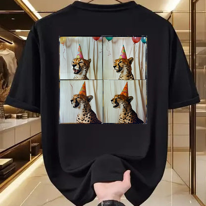 Cat Love Shirt, Funny Cat Lover Gift UnisexT-Shirt/Hoodie/Sweatshirt HLT00 - African Cheetah Lover Colorful Safari Animal Birthday T-Shirt (1)