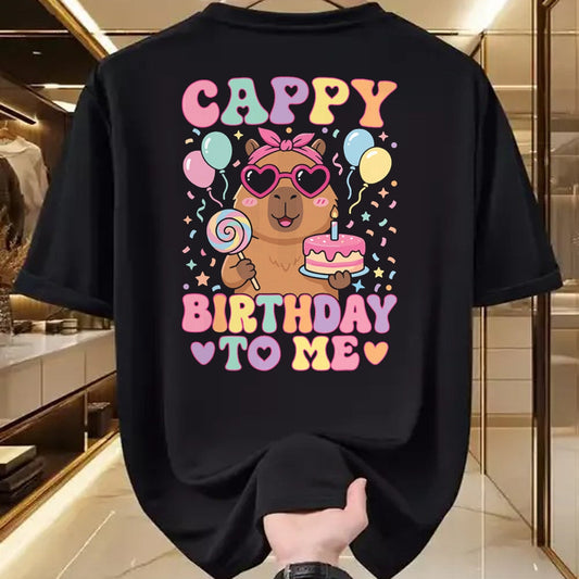 Cute Capybara Shirt, Funny Capybara Unisex T-Shirt/Hoodie/Sweatshirt HLT00 - Funny Capybara Birthday to Me Cute Girls Birthday Capybara T-Shirt