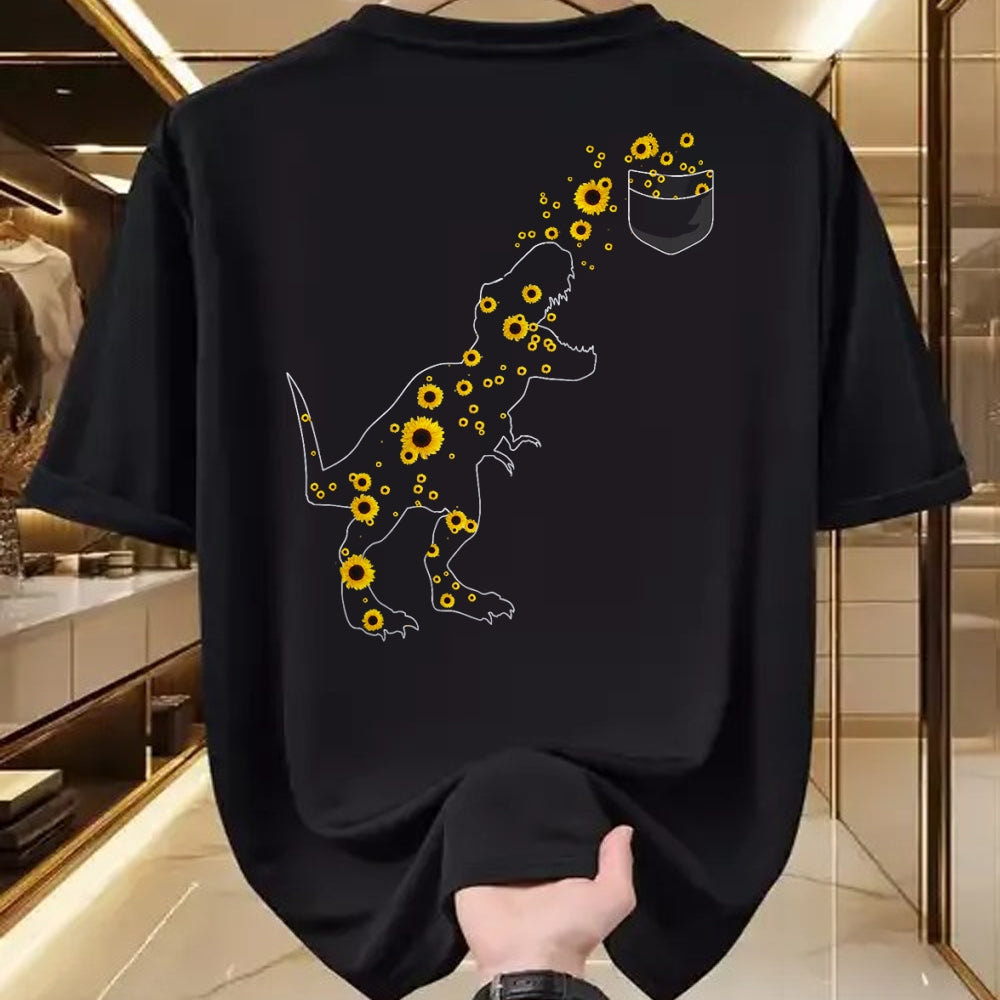 Best Dinosaur Lover Shirt, Funny Dinosaur UnisexT-Shirt/Hoodie/Sweatshirt HLT00 - Sunshine Dinosaurs T-rex Sunflower Rex Sun Flower Dinosaur T-Shirt