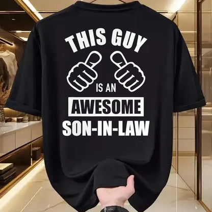 Best Wife Shirt, Wife and Husband Unisex T-Shirt/Hoodie/Sweatshirt HLT00 - This guy awesome son-in-law from father-in-law T-Shirt