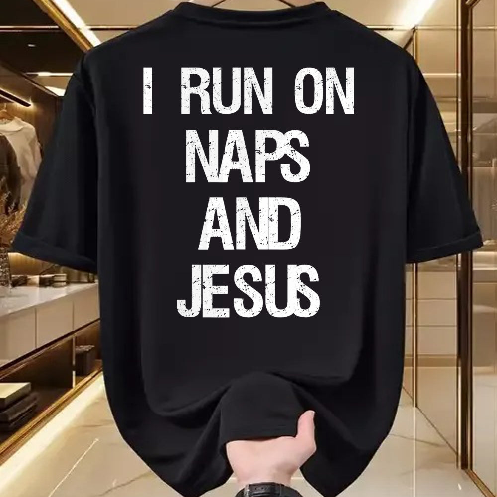 Christian Tee, Christian Faith Unisex T-Shirt/Hoodie/Sweatshirt HLT00 - Funny Run On Nap & Jesus Christ Sayings Christian T-Shirt (2)