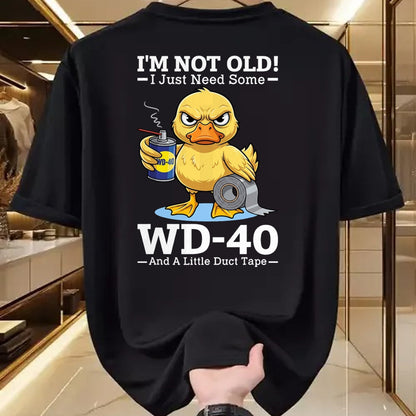 Best Mechanic Life Shirt, Funny Mechanic UnisexT-Shirt/Hoodie/Sweatshirt HLT00 - I’m Not Old! I Just Need Some WD-40 and A Little Duct Tape T-Shirt
