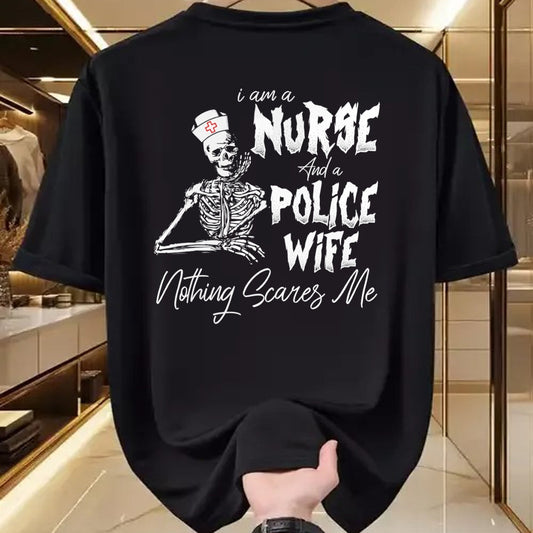 Funny Nurse Shirt, Nurse Unisex T-Shirt/Hoodie/Sweatshirt HLT00 - I’m A Mom Grandma And A Retired Nurse Nothing Scares Me T-Shirt
