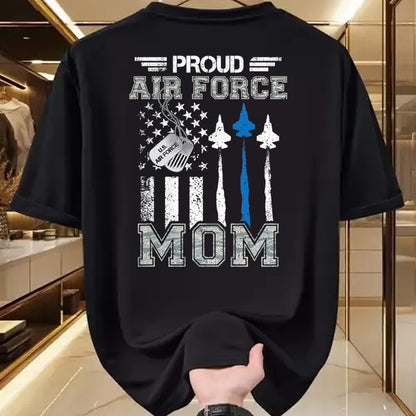 Gift for Mom Shirt, Funny Mom Unisex T-Shirt/Hoodie/Sweatshirt HLT00 - Proud Air Force Mom US Air Force Graduation Mom Gifts T-Shirt