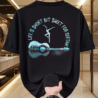 Guitar Lover Shirt, Funny Guitar UnisexT-Shirt/Hoodie/Sweatshirt HLT00 - Music Lover Life is Short But Sweet for Certain Guitar T-Shirt