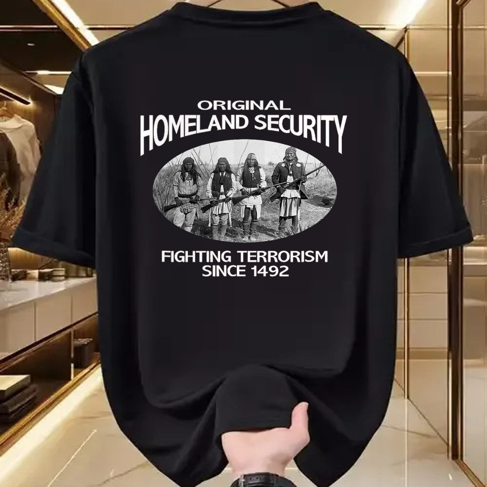Native American T-Shirts, Vintage Native American Unisex T-Shirt/Hoodie/Sweatshirt HLT00 - Homeland Security Native American shirt. fighting terrorism