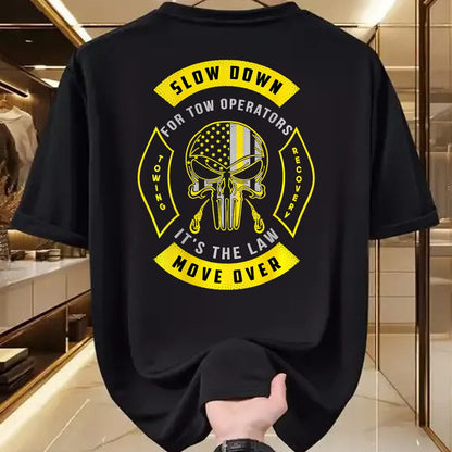 Best Truck Driver Life Shirt, Funny Trucker UnisexT-Shirt/Hoodie/Sweatshirt HLT00 - Tow Lives Matter Thin Yellow Line Tow Truck Driver Shirt T-Shirt
