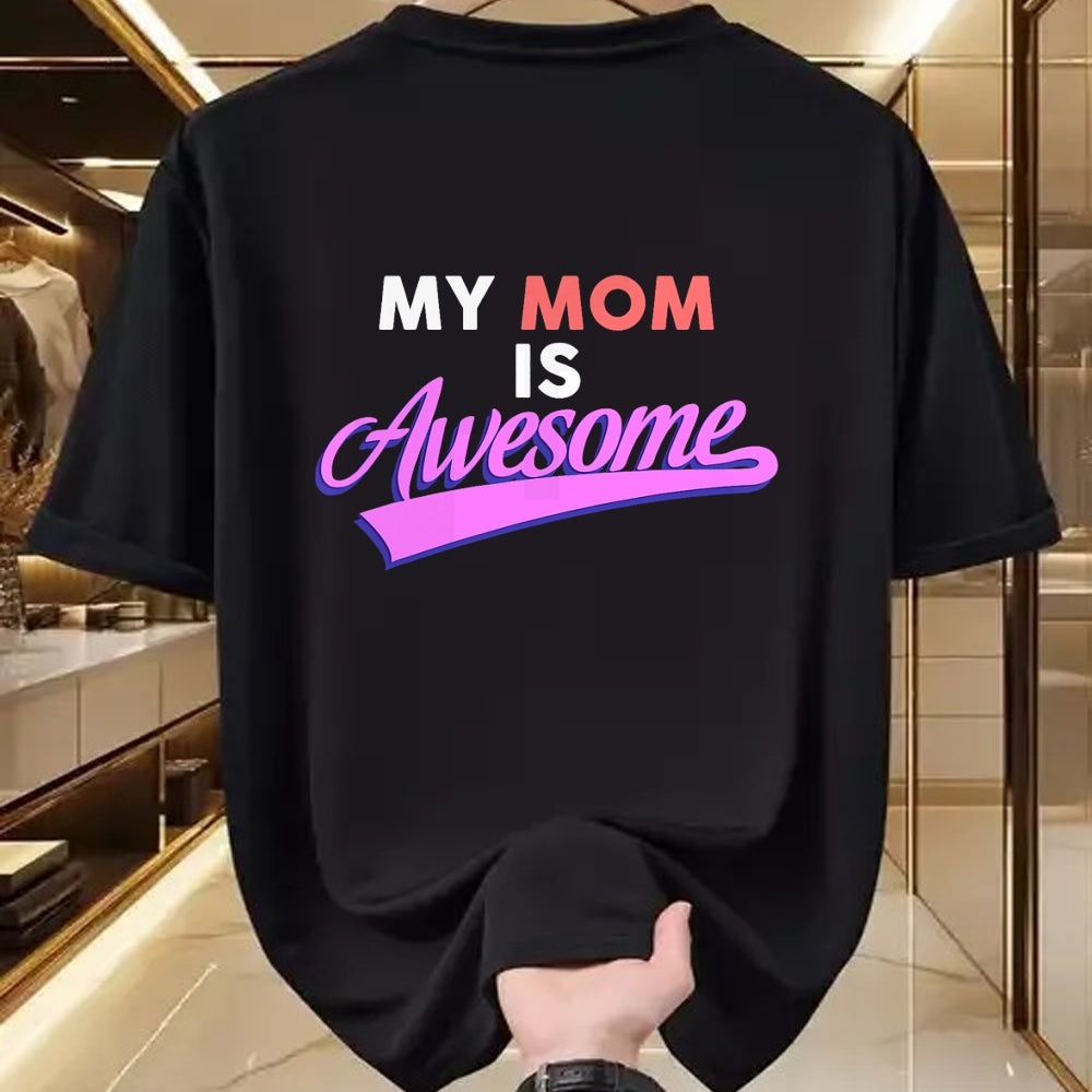 Gift for Mom Shirt, Funny Mom Unisex T-Shirt/Hoodie/Sweatshirt HLT00 - My Mom Is Awesome T-shirt, Mothers Day, Love, by Zany Brainy