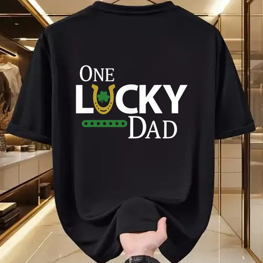 Gift for Dad Shirt, Funny Dad Unisex T-Shirt/Hoodie/Sweatshirt HLT00 – One Lucky Dad Shirt Funny St Patricks Day Gift For Daddy T-Shirt