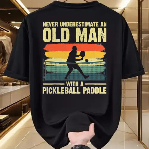 Funny Pickleball Shirt, Pickleball Lover Unisex T-Shirt/Hoodie/Sweatshirt HLT00 - Cool Pickleball Design for Men Grandpa Pickleball Player T-Shirt, Men, Black, X-Large
